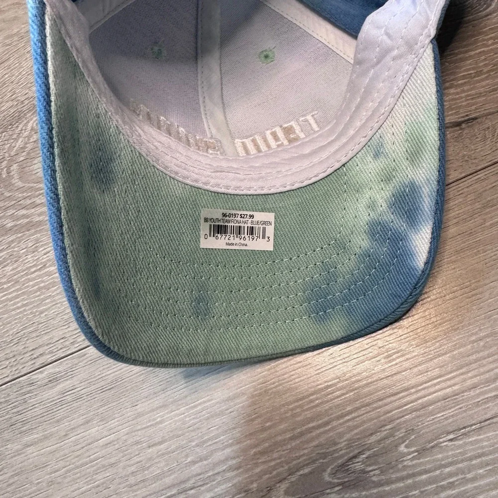 Cincinnati Zoo Team Fiona Youth Tie Dye Baseball Cap Blue Green NWT‎